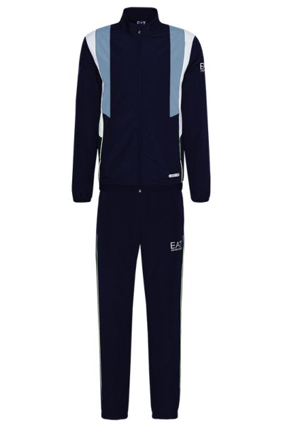 Tenisa treniņtērps vīriešiem EA7 Man Woven Tracksuit - country blue