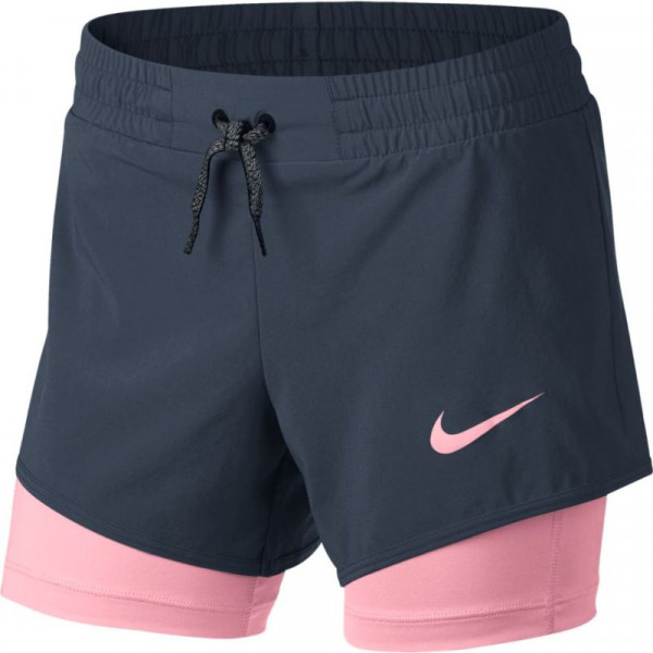  Nike Girls Short 2in1 - thunder blue/pink/thunder blue/pink