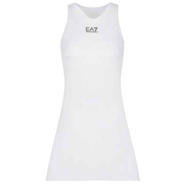 Dámské tenisové šaty EA7 Woman Jersey Dress - white