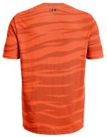 Tricouri bărbați Under Armour Seamless Wave Short Sleeve - orange blast/black Tricouri bărbați Under Armour Seamless Wave Short Sleeve - orange blast/black
