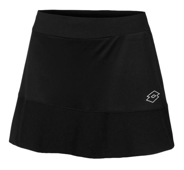 Damen Tennisrock Lotto Squadra III - Schwarz