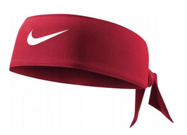 Teniso bandana Nike Dri-Fit Head Tie 4.0 - gym red/white