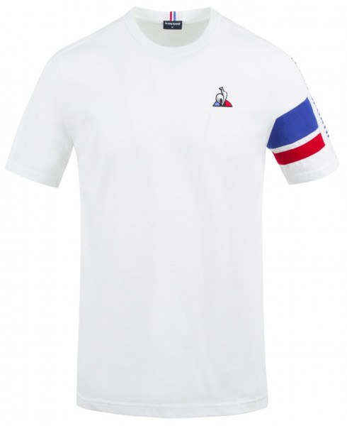 Men's T-shirt Le Coq Sportif TRI Tee SS No.2 M - new optical white/cobalt/pur rouge