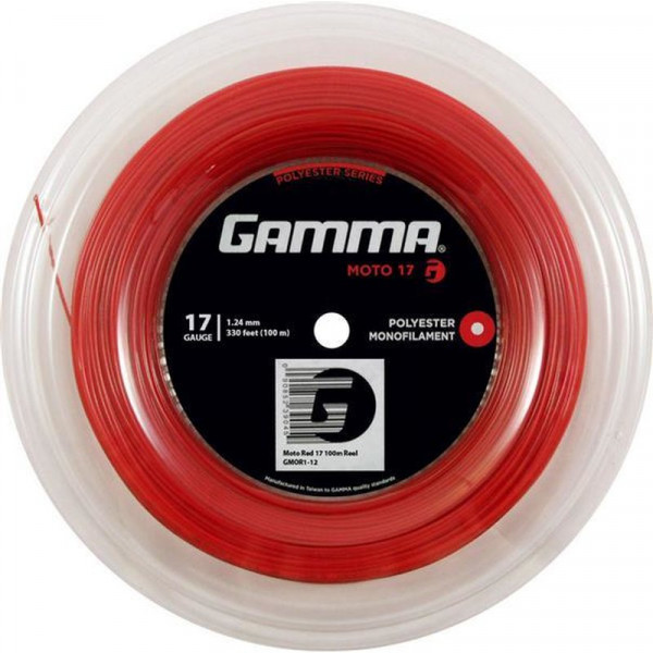 Tennis String Gamma MOTO (100 m) - red