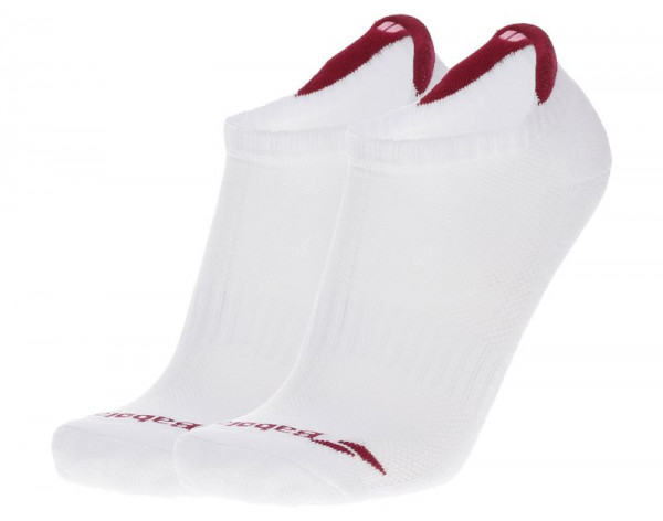  Babolat Invisible 2 Pairs Pack Socks Women - white/vivacious red