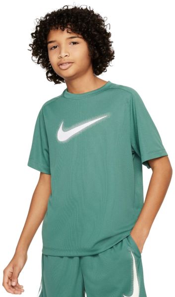 T-shirt pour garçons Nike Kids Dri-Fit Multi+ Top - Blanc, Multicolore