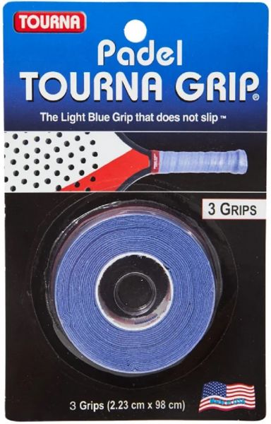 Owijki zewnętrzne Padel Tourna Grip - light blue