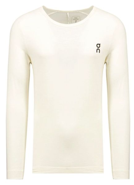 Férfi tenisz póló ON The Roger Merino Long-T - undyed/white