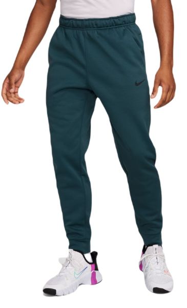 Мъжки панталон Nike Therma-FIT Tapered Fitness Pants - deep jungle/deep jungle/black