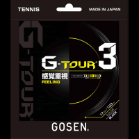 Tenisz húr Gosen G-Tour 3 (12.2 m) - black