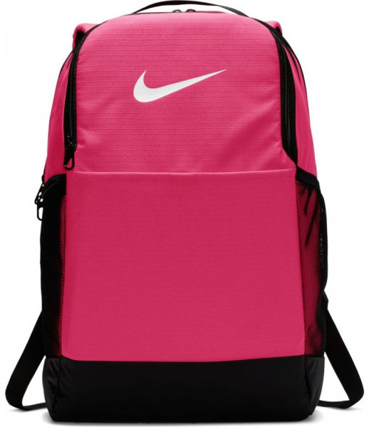 Tennisrucksack Nike Brasilia M Backpack - rush pink/black/white