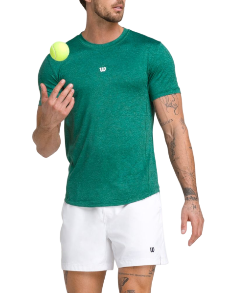 Herren Tennis-T-Shirt Wilson The Everyday Performance T-Shirt - field green