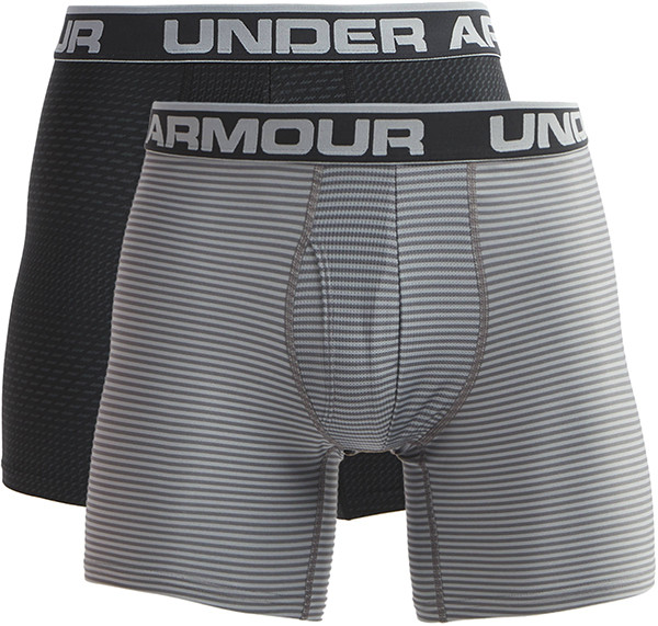 Spodenki Tenisowe Under Armour Original Series Printed 6 Inseam Boxerjock 2-Pack - black/gray