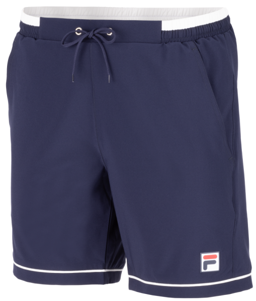Shorts de tenis para hombre Fila US Open Bente Shorts - navy