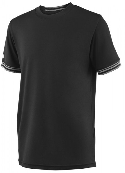 Camiseta de manga larga para niño Wilson Team Solid Crew - black