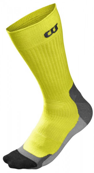  Wilson Men's Color High-End Crew Sock 1pr/pk - 1 para/safety yellow/black