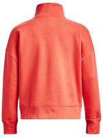Γυναικεία Φούτερ Under Armour Women's UA Rival Fleece 1 Zip - after burn/white Γυναικεία Φούτερ Under Armour Women's UA Rival Fleece 1 Zip - after burn/white