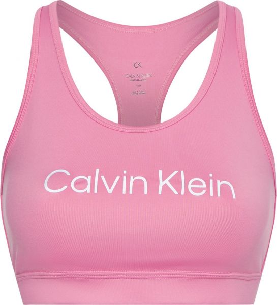 Stanik Calvin Klein Medium Support Sports Bra - rosebloom