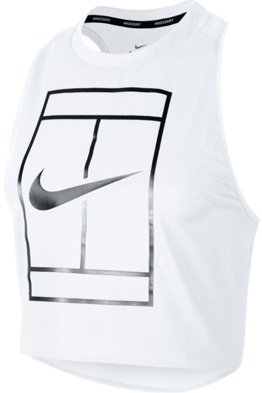 Nike Court Baseline Tank white black