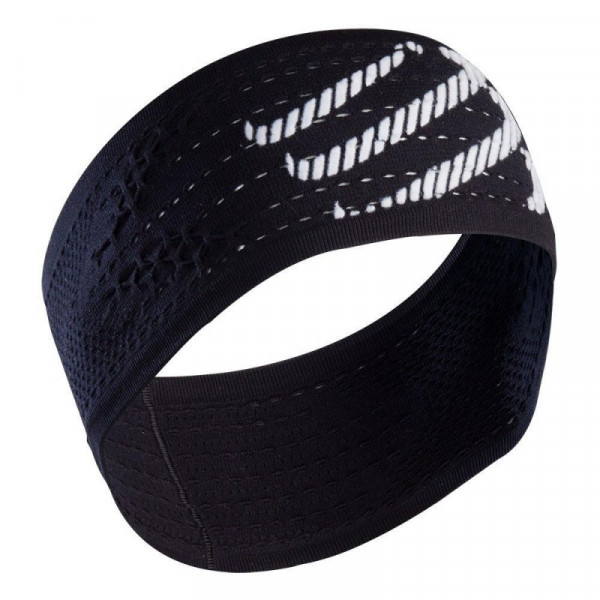 Tenisz kendő Compressport Racket Headband - black