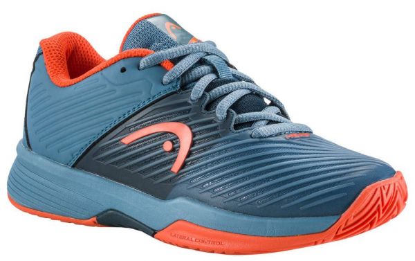 Juniorskie buty tenisowe Head Revolt Pro 4.0 Junior - bluestone/orange