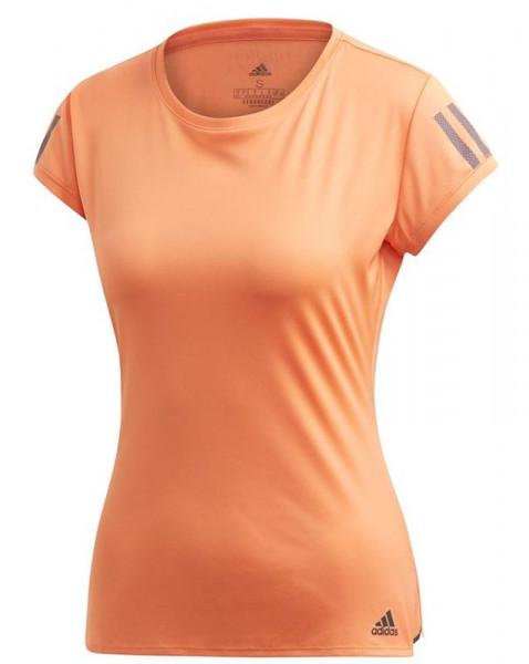 Damski T-shirt Adidas Club 3-Stripes Club Tee Women - amber tint/grey six
