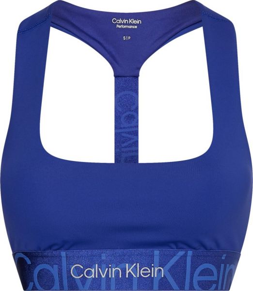 Topp Calvin Klein WO Medium Support Sports Bra - clematis blue