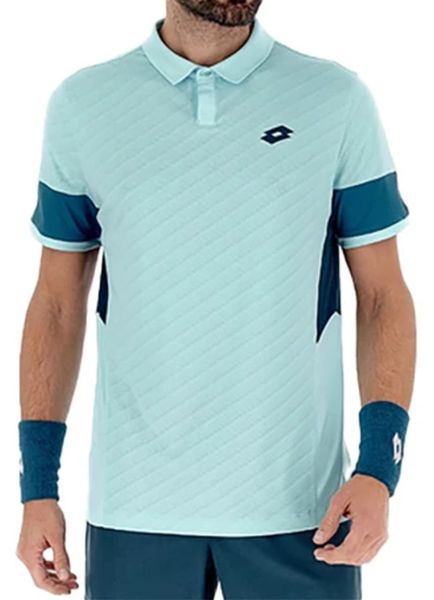 Мъжка тениска с якичка Lotto Tech I D1 Polo - blue 2975C