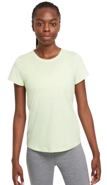 Marškinėliai moterims Nike One Dri-Fit SS Slim Top W - lime ice/white
