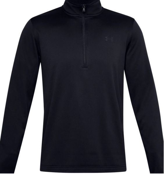Herren Tennissweatshirt Under Armour Men's Armour Fleece 1/2 Zip - black