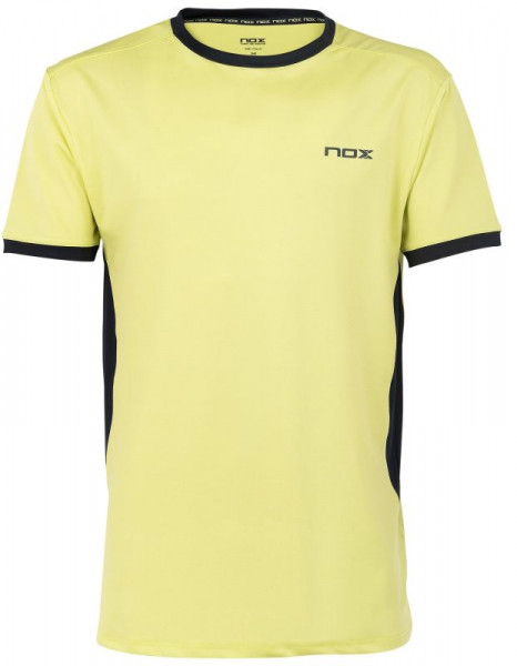 Herren Tennis-T-Shirt NOX Camiseta Hombre Pro M - lima/azul