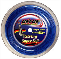 Тенис кордаж Pro's Pro iString Super Soft (200 m) - Син