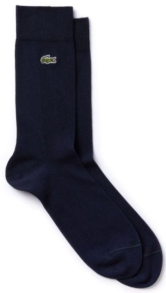 Teniso kojinės Lacoste Men's Embroidered Crocodile Cotton Blend Socks 1P - blue marine