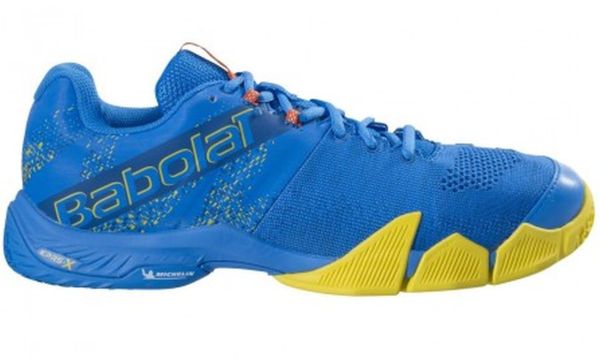Pánská obuv na padel Babolat Movea Men - french blue/vibrant yellow