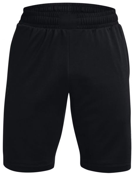 Pantaloncini da tennis da uomo Under Armour Men's Armour Terry Shorts - black/white
