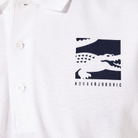 Muški teniski polo Lacoste Men's SPORT Novak Djokovic Lightweight Cotton Polo - white/navy blue Muški teniski polo Lacoste Men's SPORT Novak Djokovic Lightweight Cotton Polo - white/navy blue