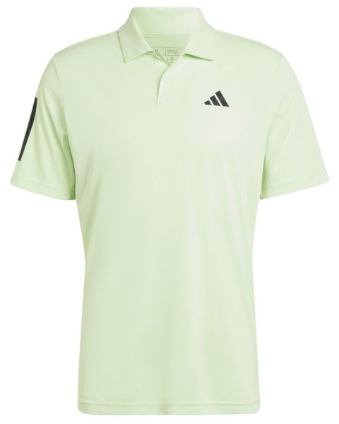 Męskie polo tenisowe Adidas W Club 3 Stripes Polo - semi green spark