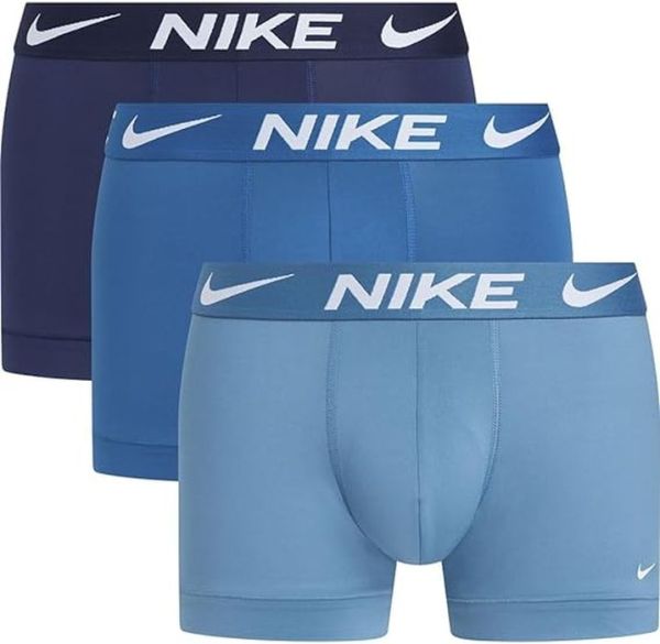 Meeste Bokserid Nike Dri-Fit Essential Micro Trunk 3P - noise aqua/industrial blue/midnight blue