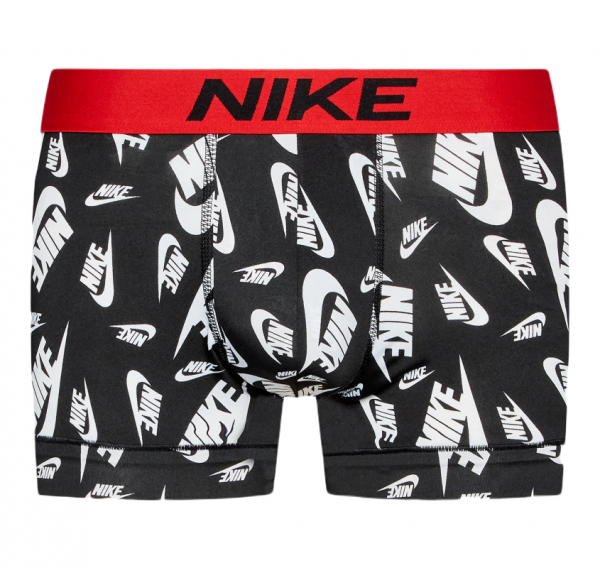 Boxers de sport pour hommes Nike Dri-Fit Essential Micro Trunk 1P - black shoebox print/uni red