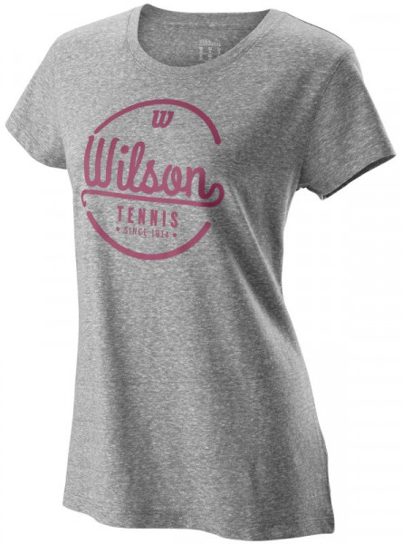  Wilson Womens Lineage Tech Tee - heather grey