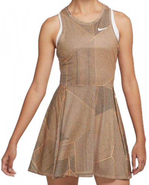  Nike Court Dri Fit Printed Advantage Dress W - peachcream/white