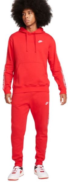 Men's Tracksuit Nike Club Fleece Casual Hoodie - Red