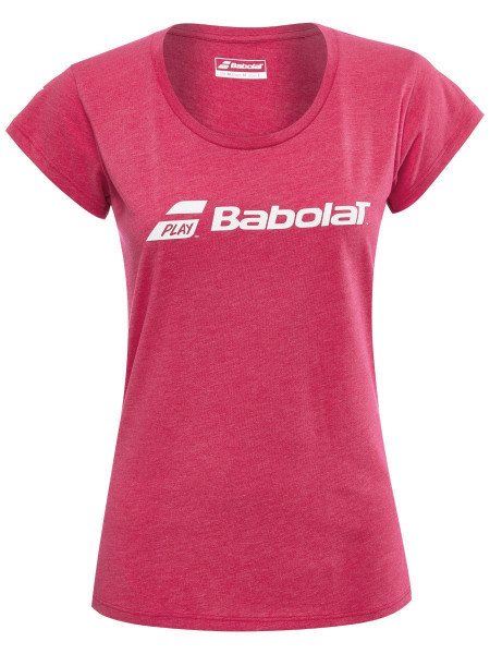 Marškinėliai mergaitėms Babolat Exercise Tee Girl - red rose heather