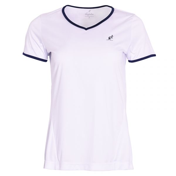 Damen T-Shirt Australian T-Shirt Ace With Back Split - bianco