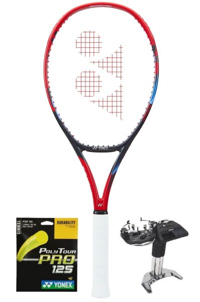 Tennisschläger Yonex VCORE 98L (285 g) SCARLET + Besaitung + Serviceleistung