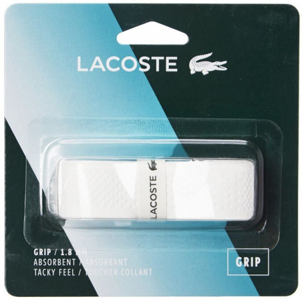 Tennis Basisgriffbänder Lacoste Absorbent Grip 1P - white