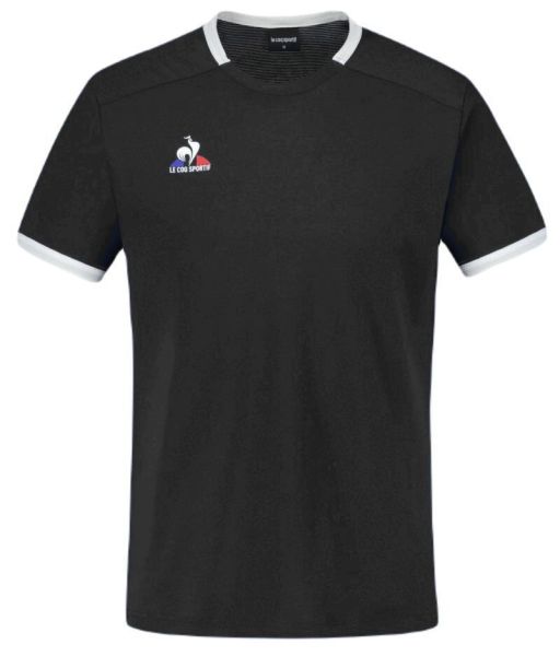 Teniso marškinėliai vyrams Le Coq Sportif Tennis T-Shirt Short Sleeve N°5 M - Juodas