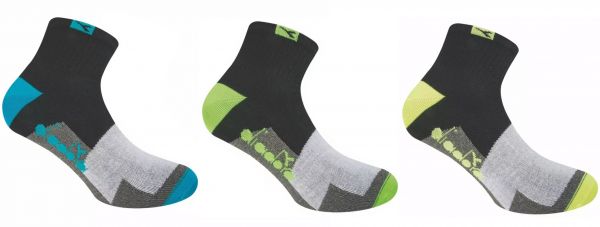 Čarape za tenis Diadora Unisex Socks Multisport 3P - shock black