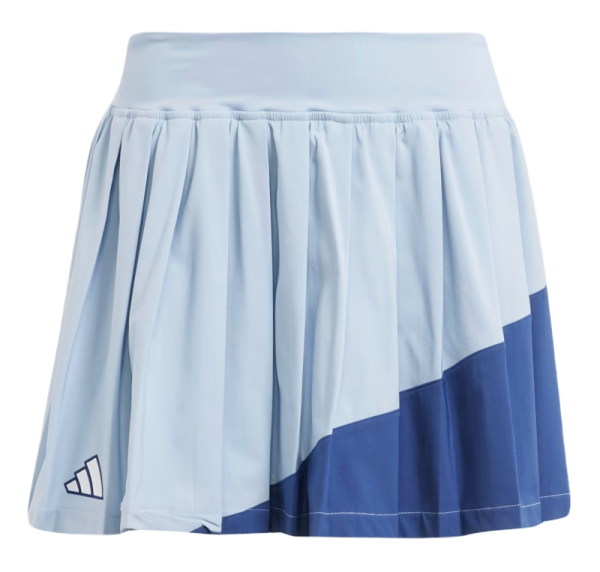 Falda de tenis para mujer Adidas Clubhouse Tennis Classic Premium Skirt - wonder blue/noble indigo