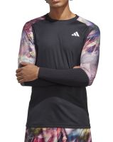Pánske tričká (dlhý rukáv) Adidas Melbourne Tennis Long Sleeve T-Shirt - multicolor/black Pánske tričká (dlhý rukáv) Adidas Melbourne Tennis Long Sleeve T-Shirt - multicolor/black